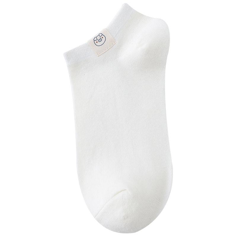 Summer Socks, Invisible Solid Color Women's Socks, Low-top Student Pure Cotton Socks