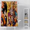 Anime B-balls Shower Curtain Waterproof Polyester Fabric Paint Bath Curtains B-balls Bathroom Decor D-dragons Curtain With Hook