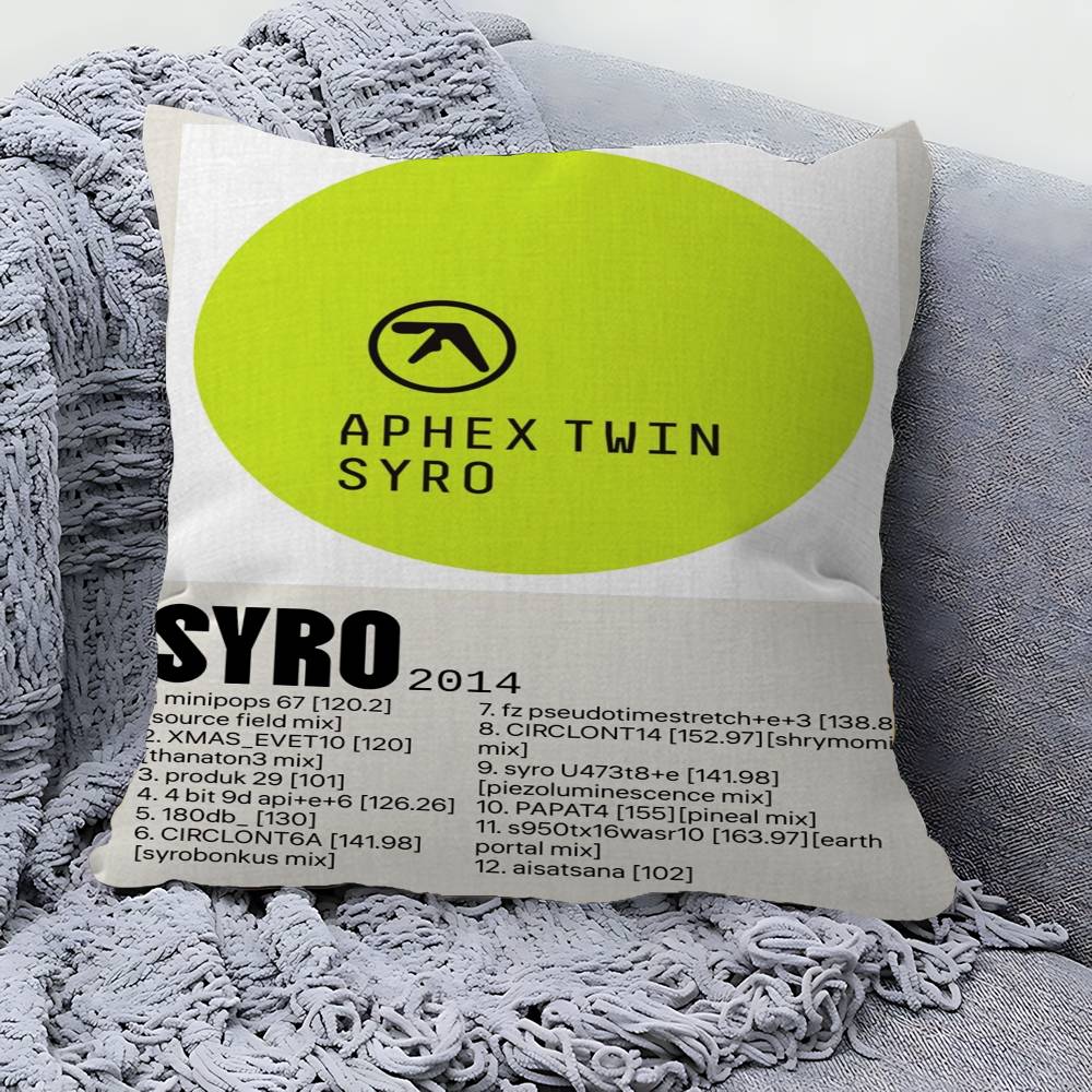 DJ AAphex Twin Cushion Cover Inches Farmhouse Decor Home Throw Pillow Covers for Couch Decorations