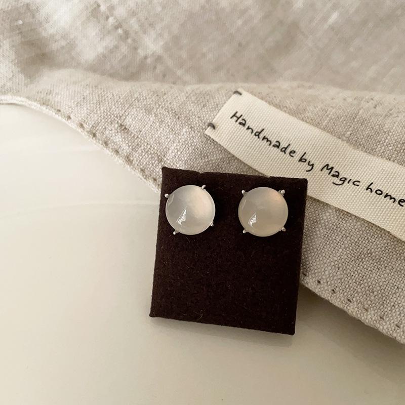 

Элегантные серьги-пусеты из халцедона и циркония в китайском стиле: Уникальные, Универсальные, Модные украшения для женщин