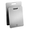 Antibacterial Stainless Steel Double-Sided Cutting Board for Chopping, Rolling Dough, Pastry, and Fruit