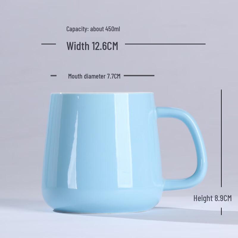 Duo Li Couple Ceramic Mug Set with Lid and Spoon