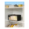 A25F-For Baseball Caps Front-Opening Hat Organizer 2 Pack, Stackable Rigid Clear Window Hat Storage Box