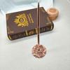 Electroplated Cylinder Pen & Flower Base Holder Set