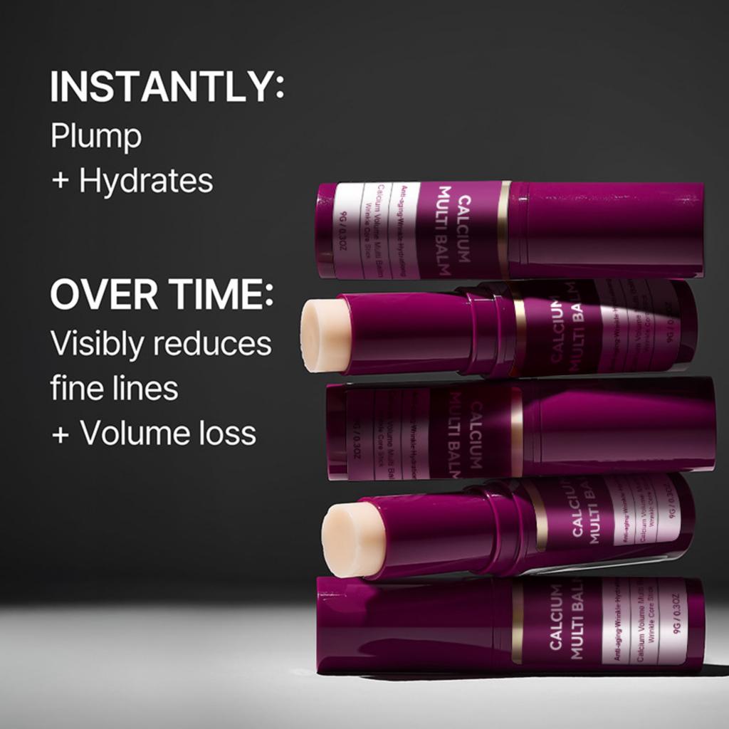 Calcium Multi Balm, Calcium Volume Multi Balm, Wrinkle Core Stick, Korean Collagen Moisturing Stick, Aging, Hydrating, For Lip Balm Eye Cream Neck