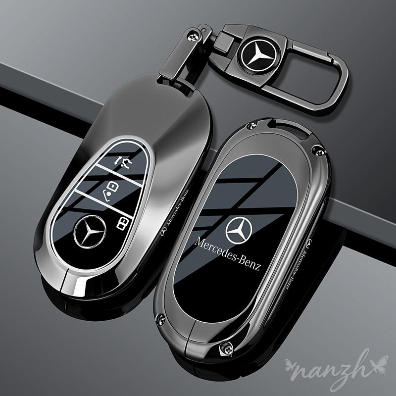ZHM3 Remote Keychain Accessories For Mercedes Benz W206 W223 C S Class S350 C200 C260 C300 S400 S450 S500 Alloy Car Key Case Cover