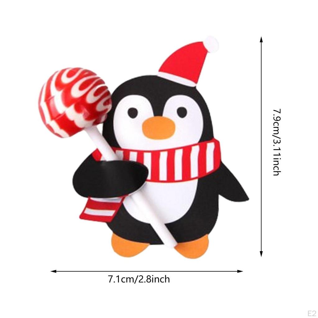 50 Stycken Julklubbkort, Juldekoration Söt Godishållare för Bröllop, Barnkalas