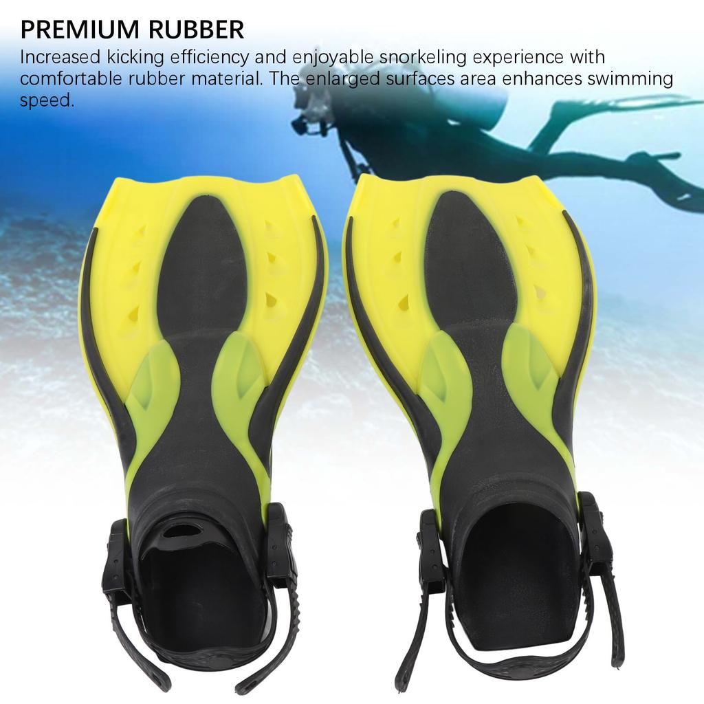 Swimming Fins Comfortable Swim Fins Professional Swimming Flippers Rubber Swim Training Fins for Teenagers Adults Women Men M 42 43 Size