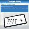 Black and White New ultra-thin License Plate Frame Cover Holder Accessories Crystal and Stainless Steel