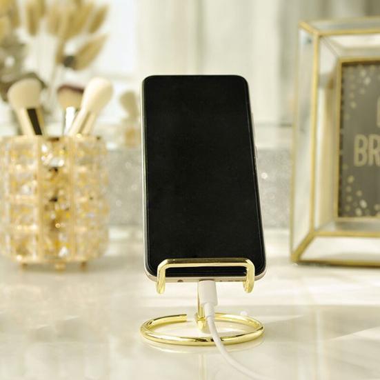 Lazy Phone Bracket Stable Steady Strong Bearing Cell Capacity Ironwork Support Phone Desk Stand Holder Mobile