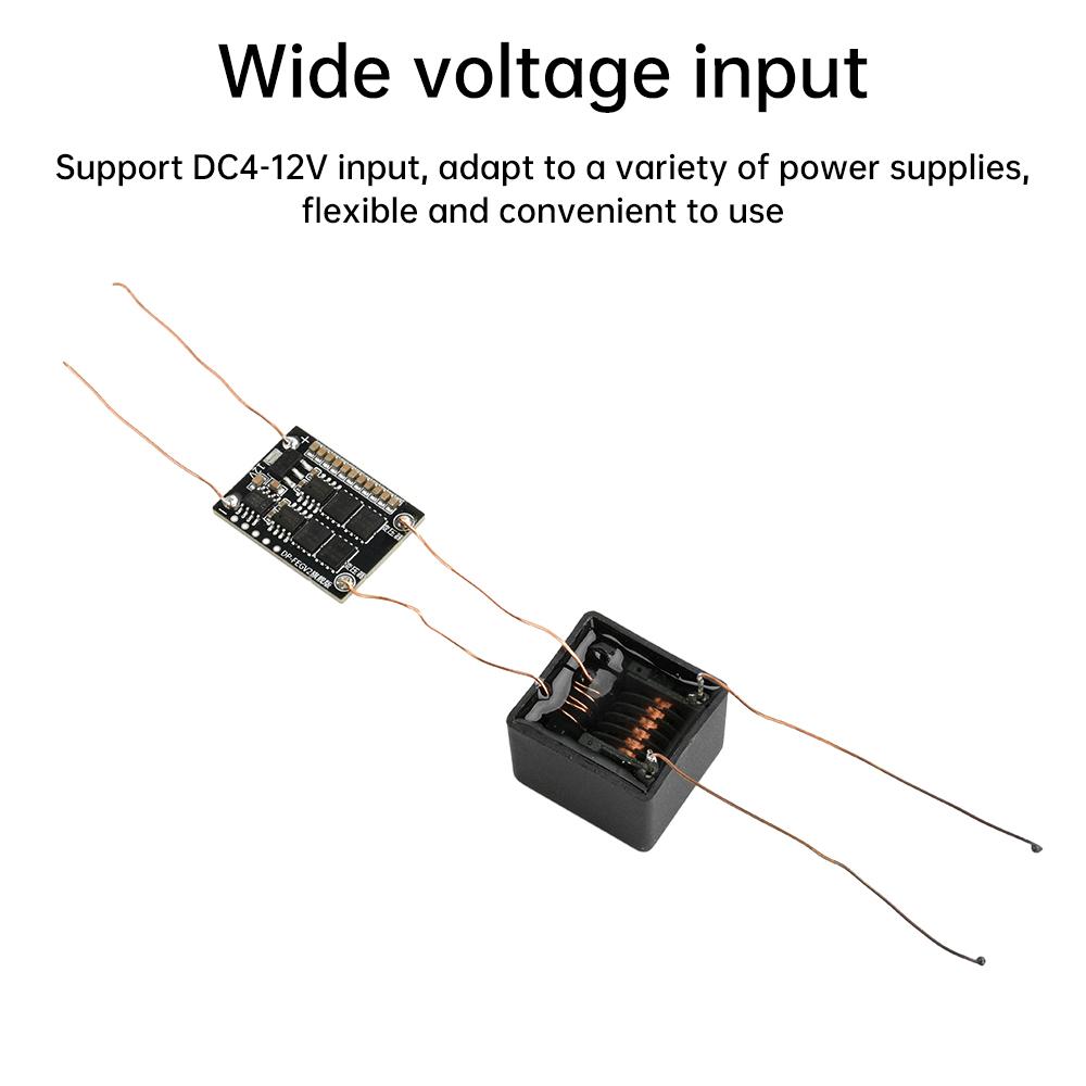 Générateur Inverter Boost Step Up Arc Haute Tension AC Haute Fréquence DC 4-12V vers AC 15KV-20KV Module Haute Tension Kit DIY