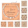 Women Bracelet Natural Stone Beads Adjustable Length Non-fading Bracelet Wear-Resistant Comfortable Accessories