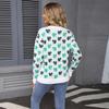 Autumn and Winter New Style Sweaters, Large Jacquard Knit Women's Autumn Street Fashion Knitted Sweater, Round Neck Top