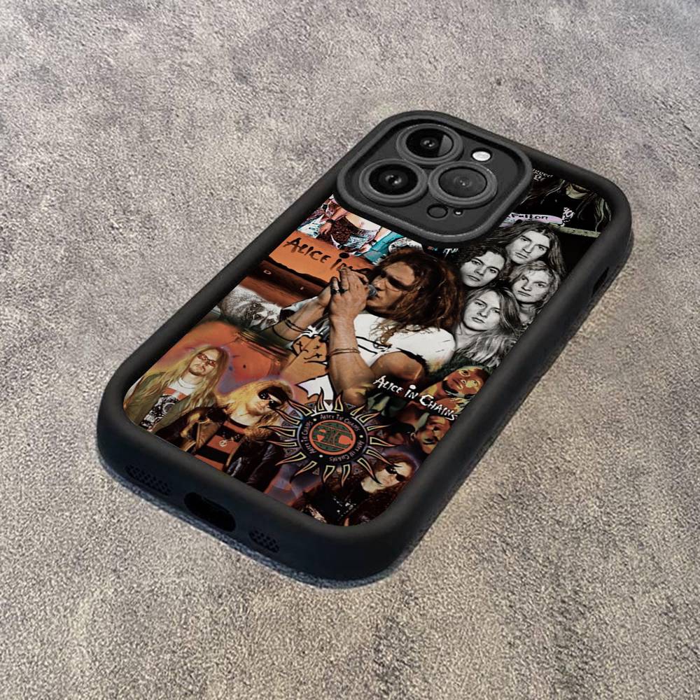 

Music A-Alice In C-Chains Phone Case For IPhone 17 16 15 14 13 12 11 Pro Max Plus Mini Luck Cover iPhone 11