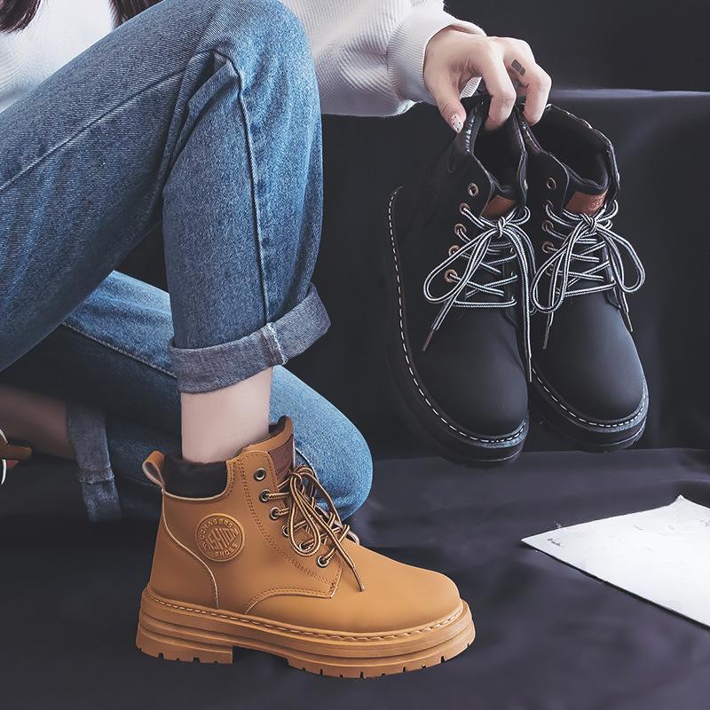 Women's Summer New Couple British Style All-Match Short Boots Mountaineering Outdoor Thick Bottom Non-Slip Worker Boots