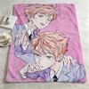 anime O-Ouran High School Host Club-b Throw Warm Soft Flannel Blanket, Multi-use for Sofa Bed Camping Travel Nap
