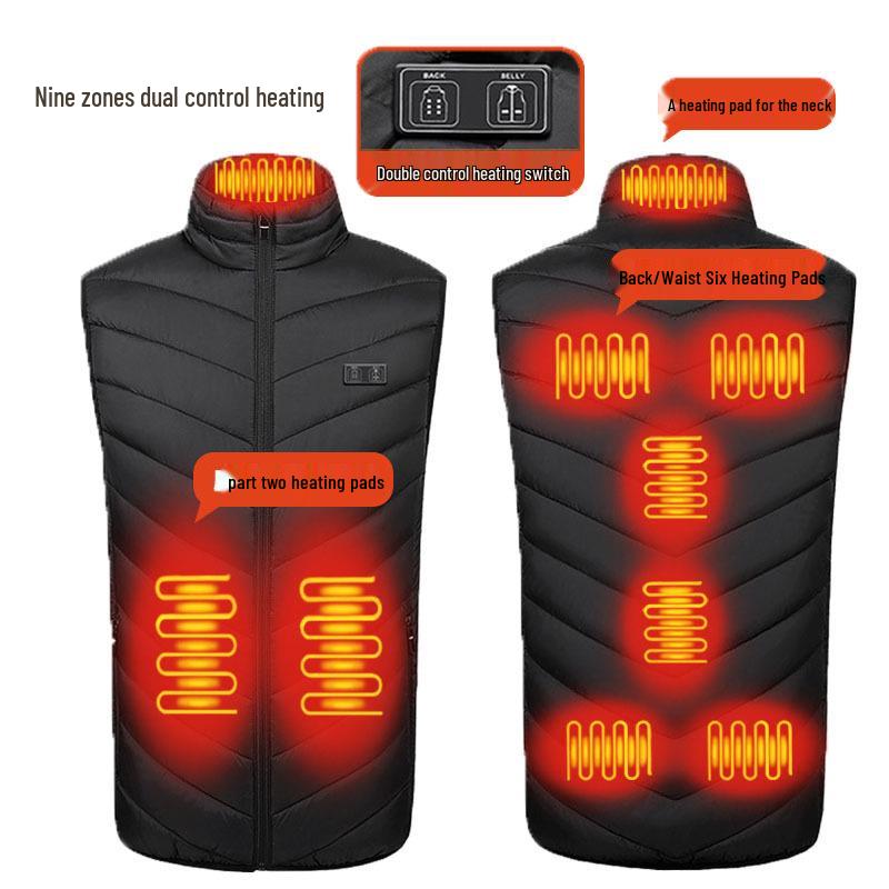 Men's USB Electric Heated Vest for Autumn and Winter