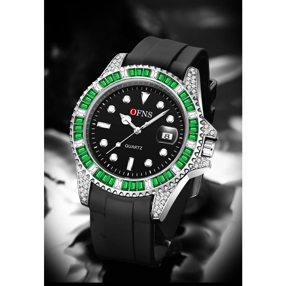 Fashion Luxury Mens Quartz Watch Calendar Display Luminous Pointer Stainless Steel Waterproof High Quality Mens Watch