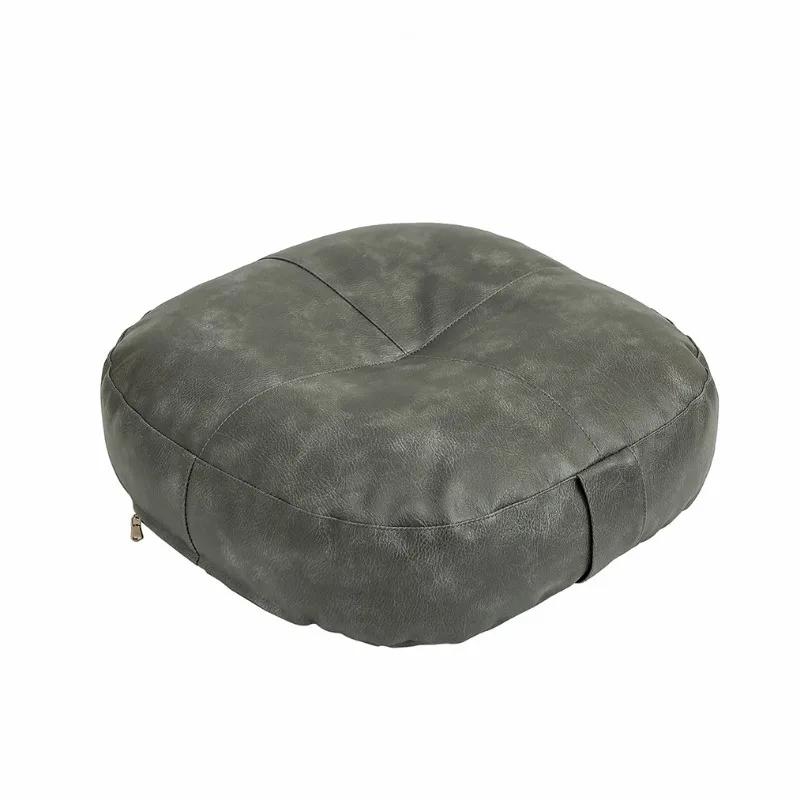 40x6cm/40x10cm Marokkanisches PU-Leder Futon-Kissen Solide Wasserdichte Hocker-Hülle Japanischer Boden-Tatami-Sitz