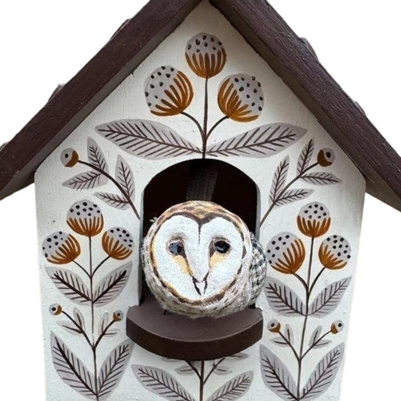 Kinetics Birdhouse Wall Art Decors with Rotating and Swaying Bird Creating Moving Shadows for Magically Room Ambiances Decors