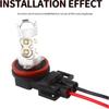 H8 H11 880 881 Male Socket Adapter Connector Wiring Harness&Female Adapter Wiring Harness Sockets Wire Compatible With Headlights Or Fog Lights 2Set