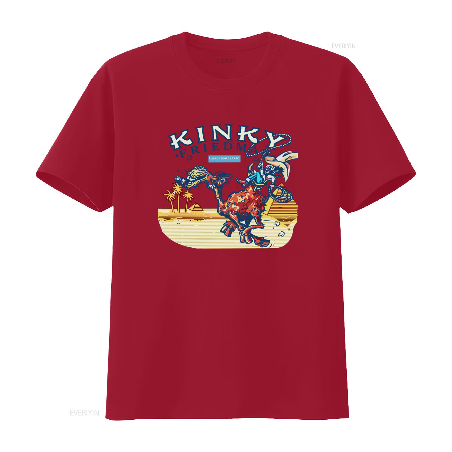 

Kinky Friedman Lasso From El Paso Print T Shirt All Sizes Unique Western Desert Design vintage Washed designer clothes Stylish S