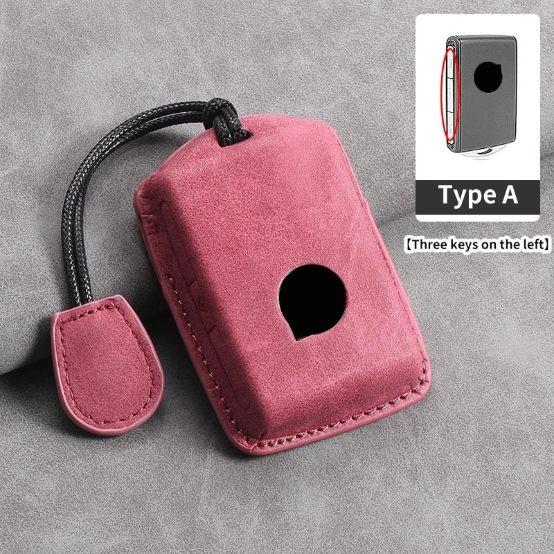 3 Button Leather Car Key Case Cover for Volvo S60 S90 XC40 XC60 XC90 V60 V90 T6 T8 Auto Key Shell Protection Accessaries