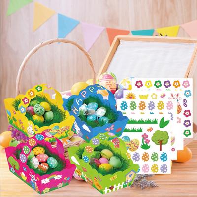 8 stuks Paas Handmandjes Konijn Ei Feest Cadeautassen Cadeauboxen