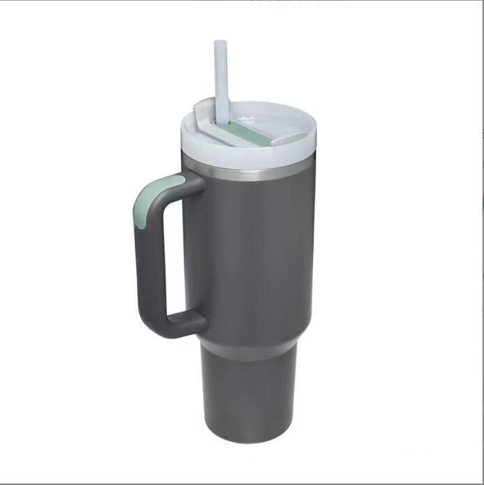 40oz Second Gen Insulated Stainless Steel Car Cup with Straw - Large Capacity Cold Preservation