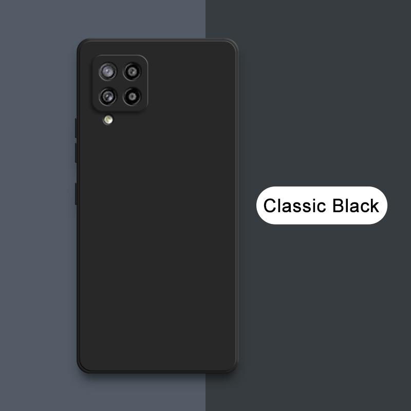 Luxuriöse quadratische Flüssigsilikonhüllen für Samsung Galaxy M40s M32 M42 5G Kameraschutz 360 Grad Stoßfeste weiche Mobiltelefonabdeckungen