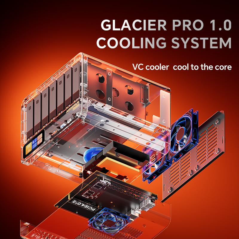 WTR MAX AMD Ryzen 7 Pro 8845HS NAS Mini PC DDR5 5600MHz Obsługuje 4×2.5/3.5"HDD 2×M.2 2280 NVMe Komputer Stacjonarny NAS DIY