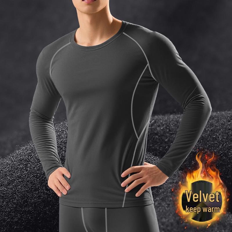 

Men s Quick-Dry Slim Fit Warm Base Layer Shirt with Long Sleeves XXXL [160-180 jin]