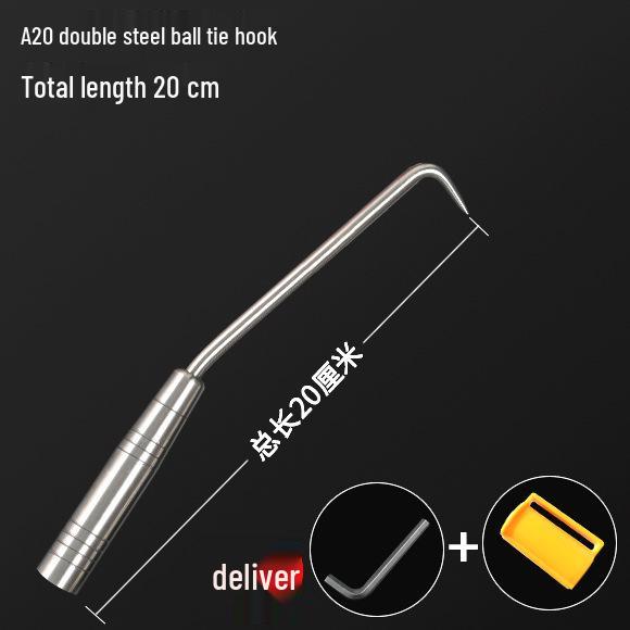 Stainless Steel Double Ball Bearing Tie Wire Hook for Rebar Workers