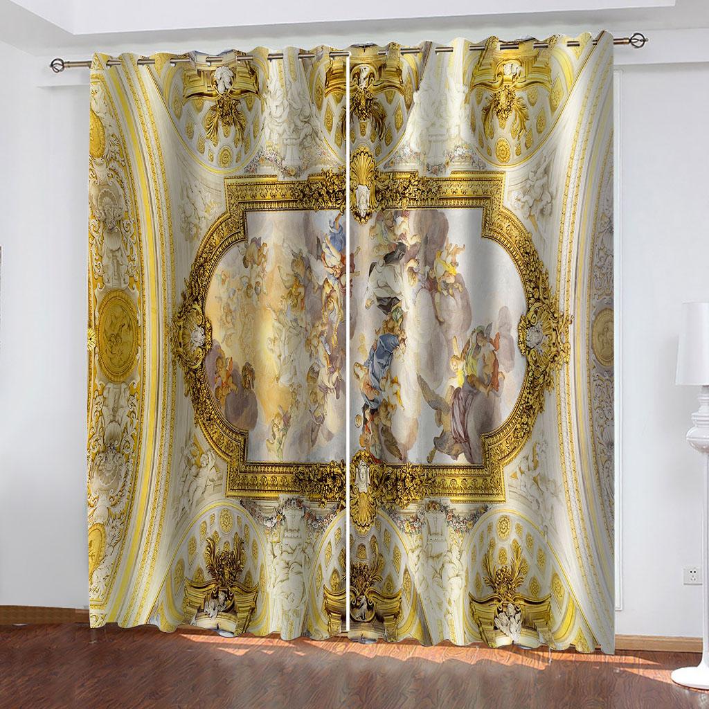 Children'S Room Curtains 3D Winged Angel Curtains For Bedroom Modern Home Decoration Blackout Curtain Living Room Boy Girl Gift