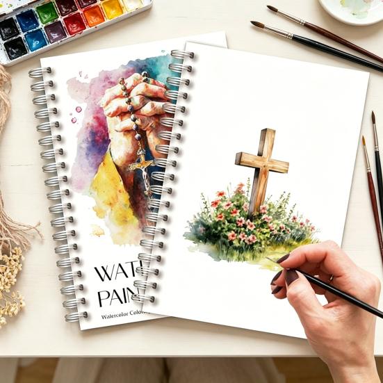 1 Set Christian Bible Verses Watercolor Coloring Book Inspirational Floral Scripture Art for Adults Teens Relaxing Creative Gift for