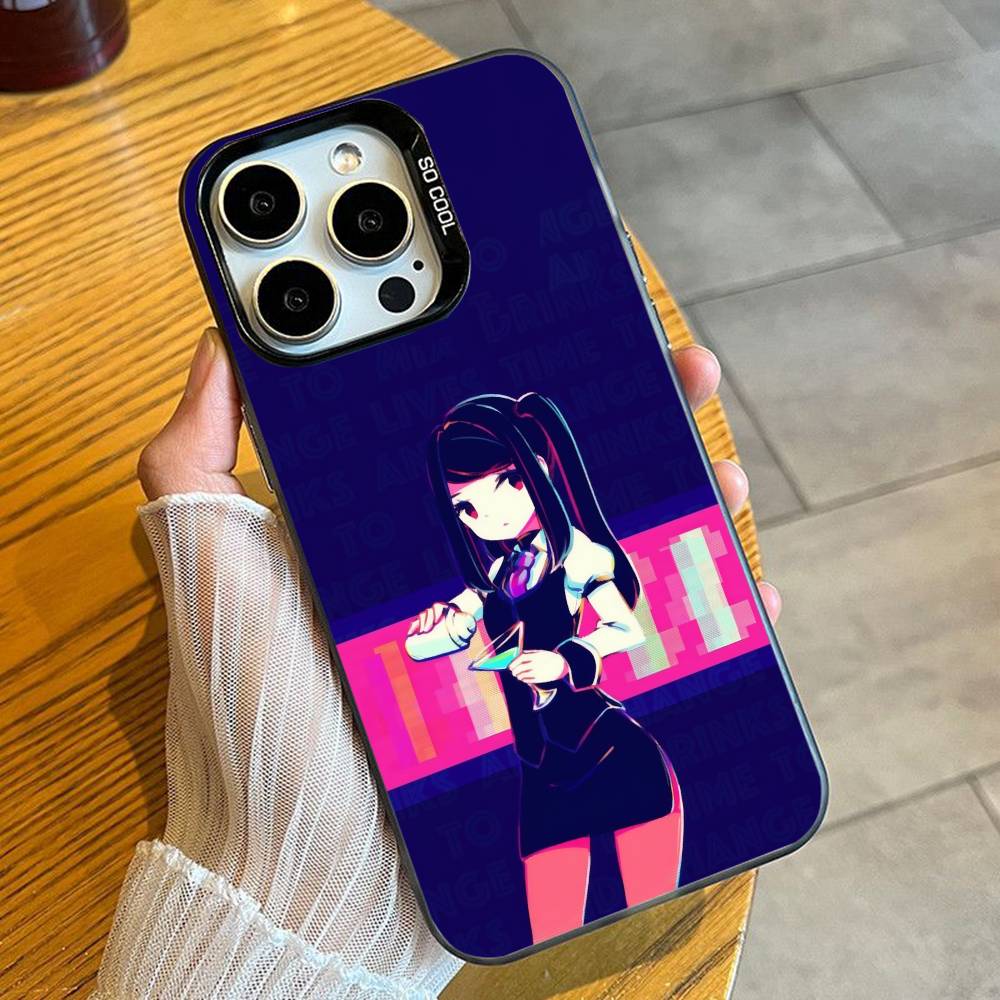 

Чехол для телефона VA-11 Hall-A Cyberpunk для iPhone 16 17 15 14 12 13 Pro Max Черный Конфетный Матовый Ударопрочный Чехол iPhone14Pro