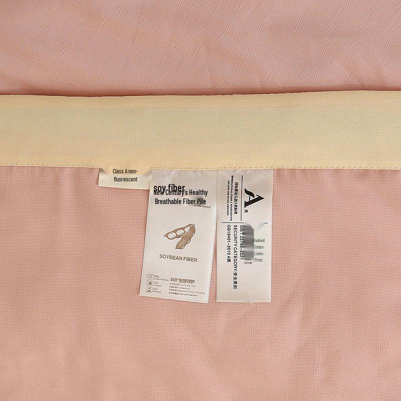 2026 Summer Cotton-Linen Quilt: Hand-Stitched Edging, Cool & Lightweight for Air Conditioning