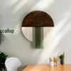 Handmade Round Retro Woven Wall Tapestry: Artful Decor for Living Room or Entrance