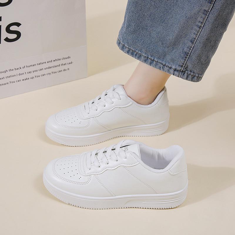 Autumn New Fashion Flat White Shoes Women's Ins Trendy Versatile Student Casual Sports Shoes Board Shoes