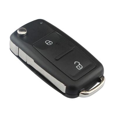Cars Auto Parts Shell Key for Case Flip Golf Polo Passat Seat Remote 2 Folding Buttons Skoda
