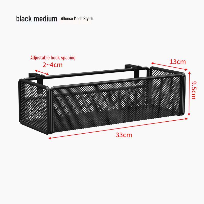 Adjustable Dormitory Bedside Hanging Storage Basket & Rack
