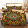 Bohemian Style Bedding Set Duvet Cover With Pillowcase King Size Comfortable Dedding A Bedroom Suitable For Placing A Large Bed
