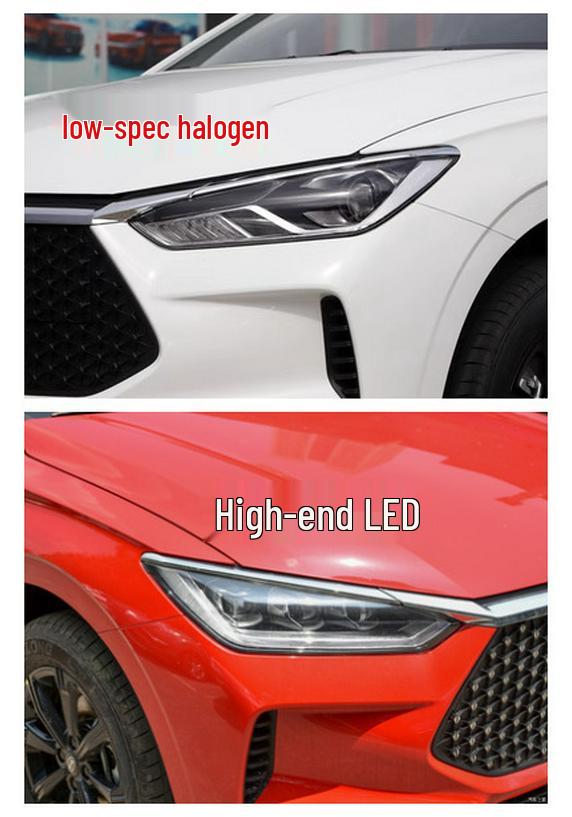 Compatible Headlight Assemblies for BYD E2 and E3 (Models 19-22), Low & High Configurations High Configuration LED, Premium, Left Side Driver