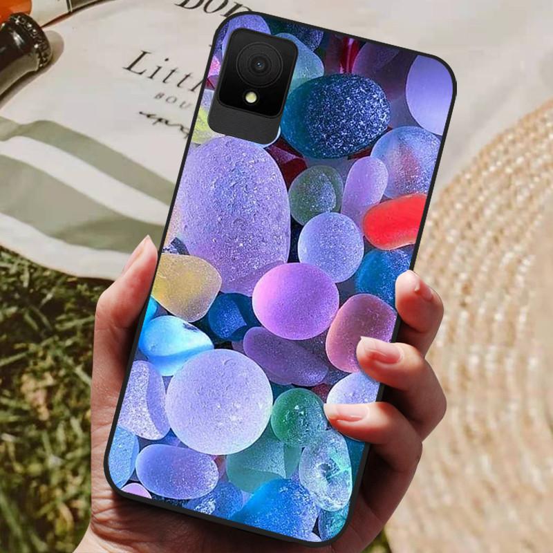 For TCL 502 Case Shockproof Soft Silicone TPU Bumper for TCL 502 Global Cover Cat Luxury  TCL502 Cute Cartoon Shell