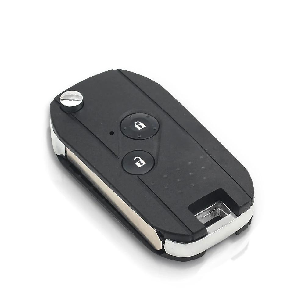 2/3/4Btn Modified Filp Remote Key Shell Fob Case For Honda Fit Crv Civic Insight Ridgeline Hrv Jazz Accord 2003-2013