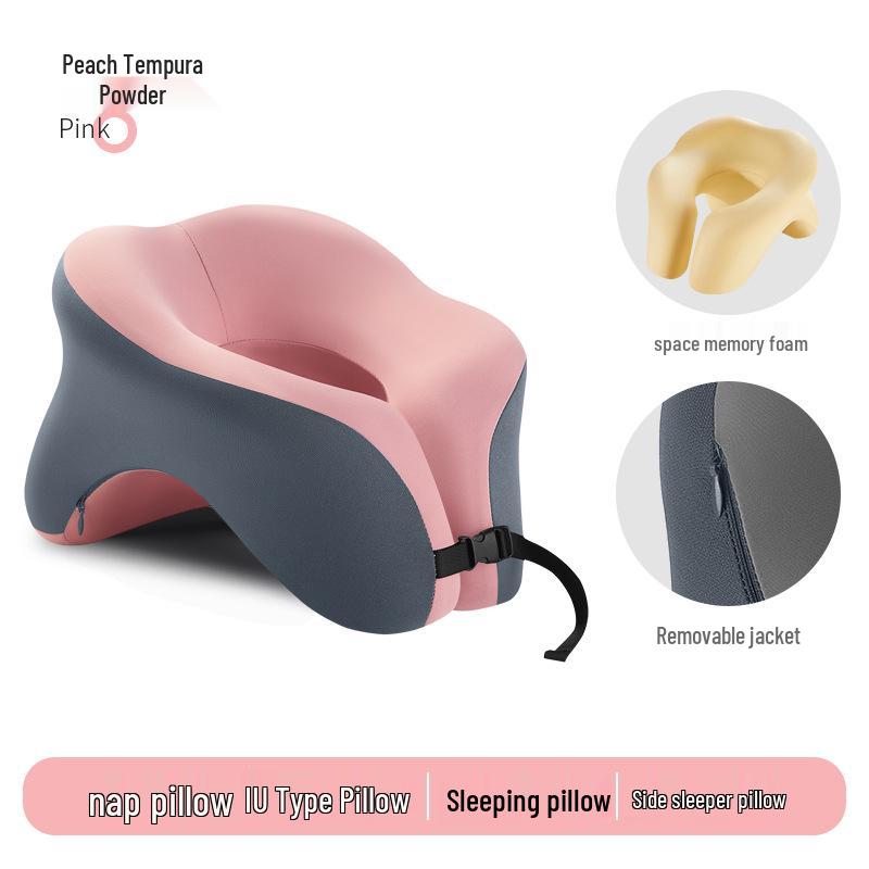 U-shaped Multi-functional Memory Foam Nap Pillow for Desk or Travel