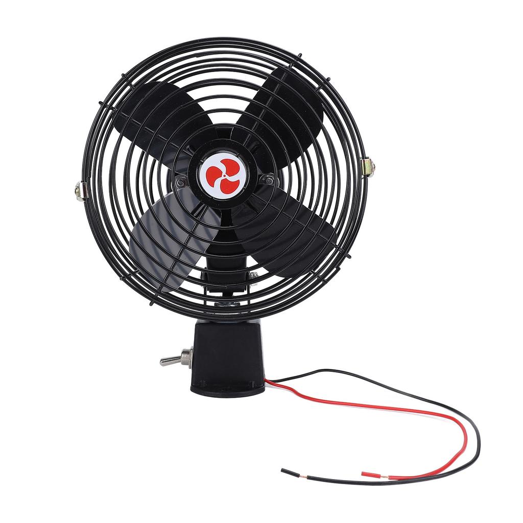 Metal Car Fan 12V RV Cooling Fan 12V RV Cooling Fan with 2 Speed  Heavy Duty Quiet Metal Car Fan for Truck RV Car Boat Bus