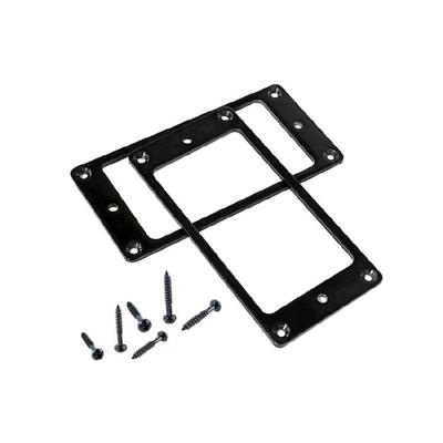 2 Stück Gitarren Humbucker Tonabnehmerrahmen Einfache Montage Befestigungsringe mit Schrauben Ersatz-Tonabnehmerringe Metalltextur