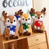 Cute Christmas Deer Doll Plush Toy Elk Doll Ornament Rag Doll Christmas