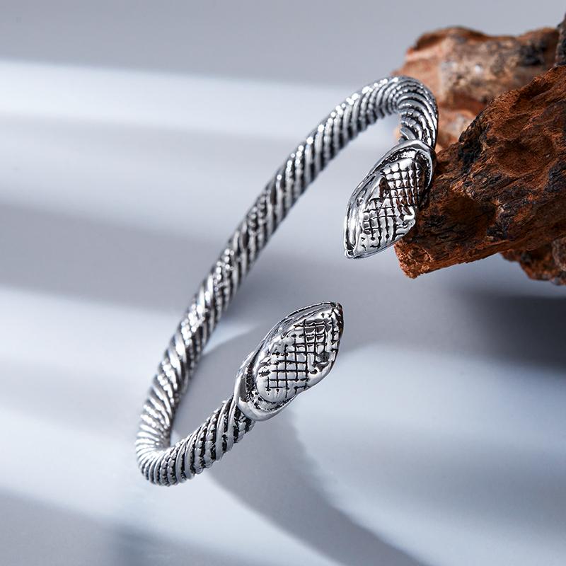 Men's Bracelet Heavy Duty Black Metal Statement Jewelry for Casual Wear Parties Music Festivals Durable Viking Inspired Design
